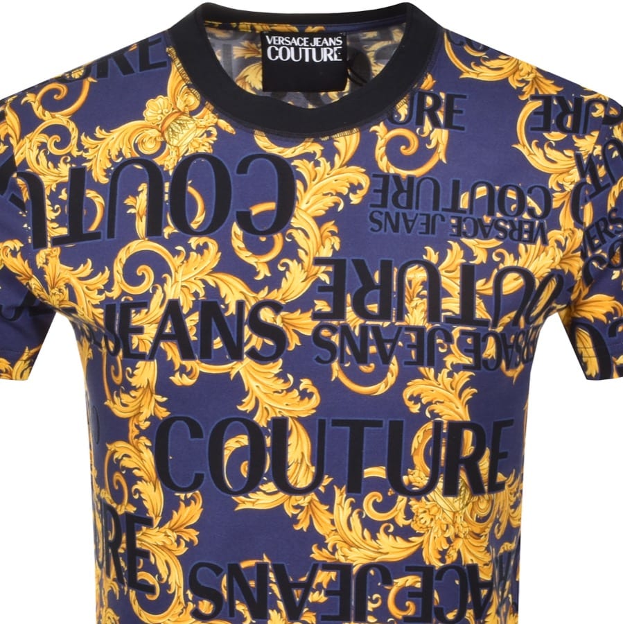 Alternative Image for ProductVersace Jeans Couture Logo T Shirt Blue2